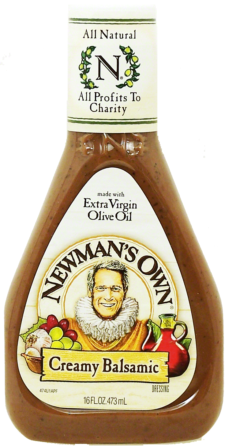 Newman's Own  creamy balsamic dressing made with extra virgin olive oil Full-Size Picture